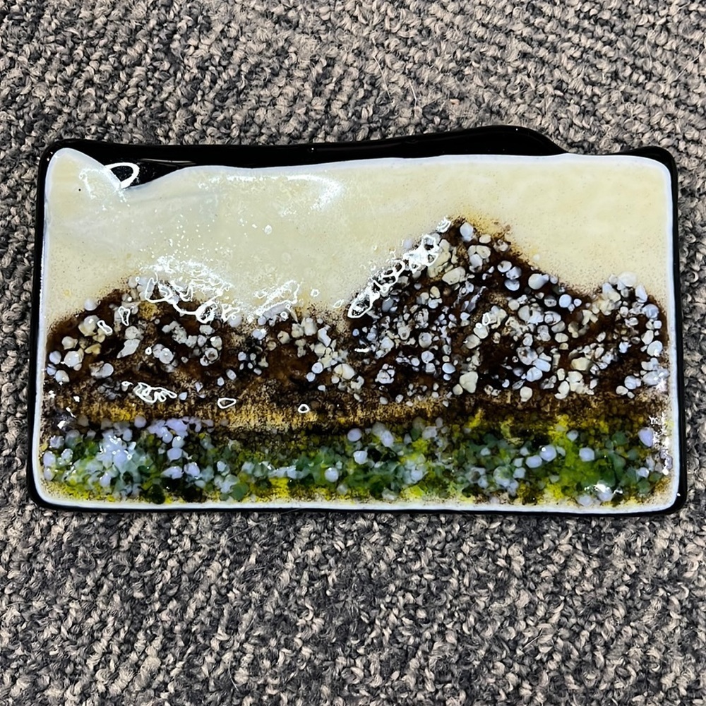 Locally made glass landscape wall art
